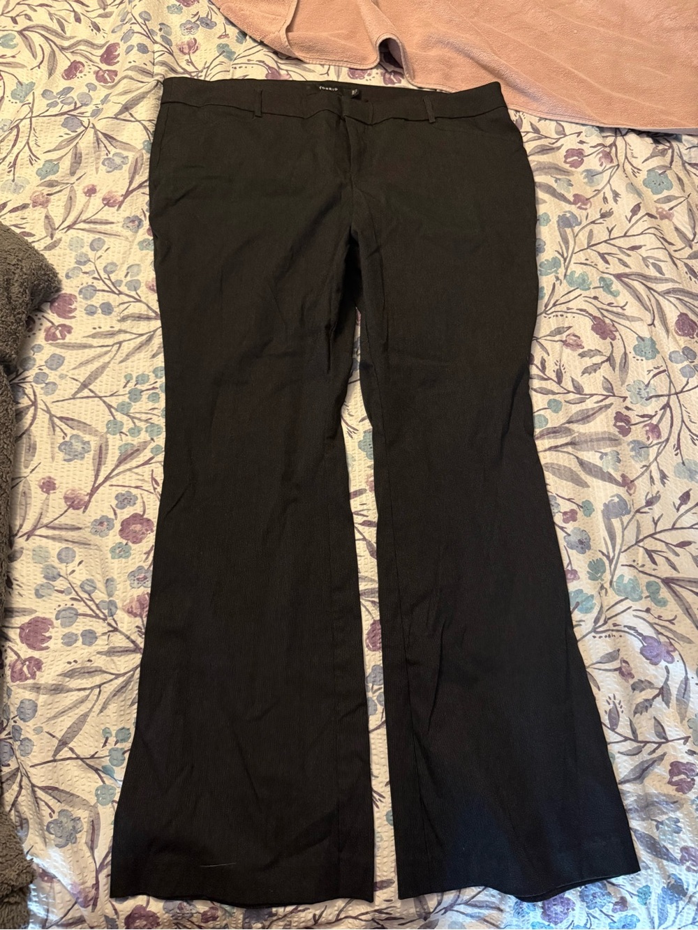 torrid Gray Black Bootcut Dress Pants